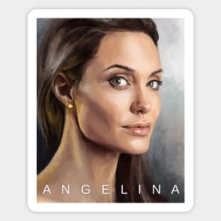 Angelina Jolie portrait Magnet